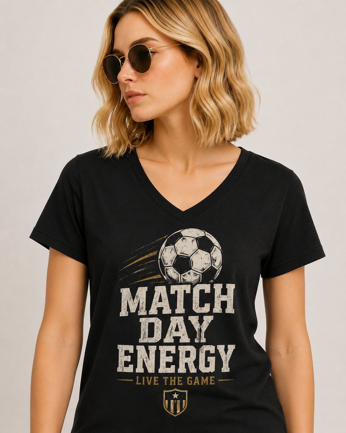 Match Day Energy Women's V-Neck T-Shirt