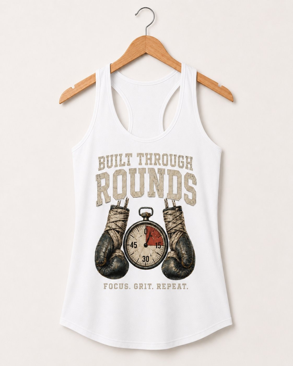 Built Through Rounds Women's Tank Top-White-3