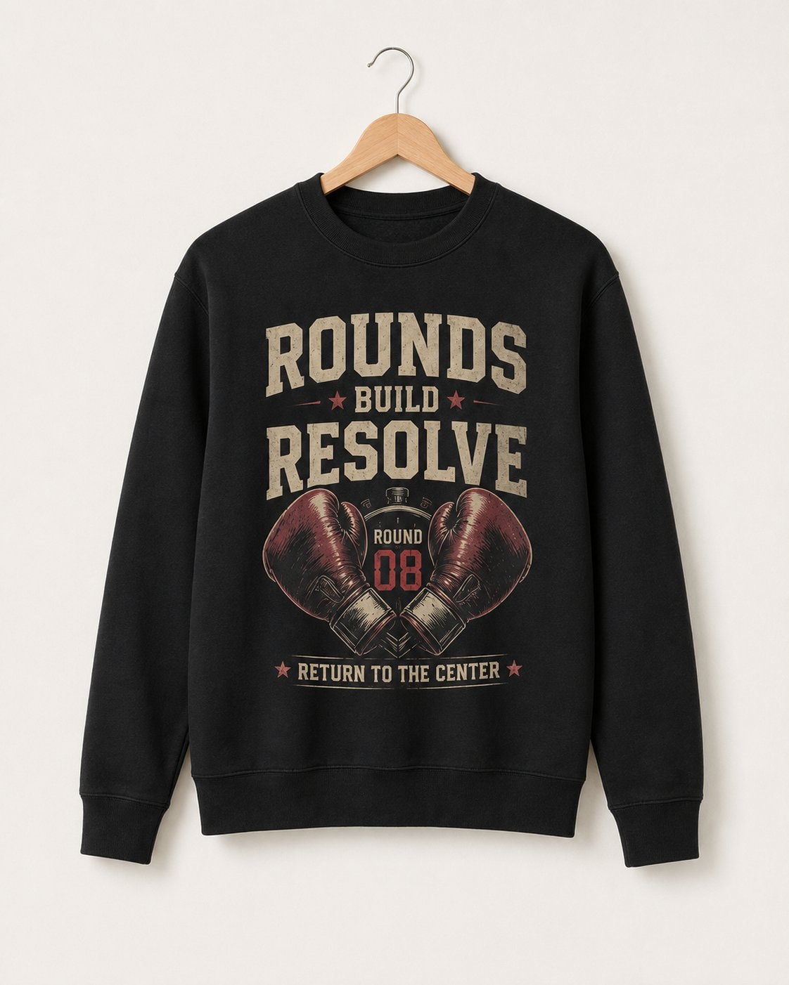 Rounds Build Resolve Men's Sweatshirt-Black-3