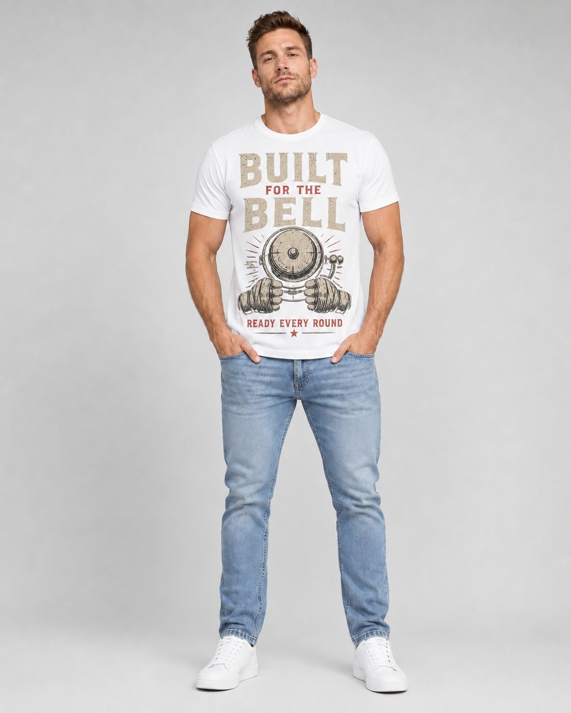 Built For The Bell Men's T-Shirt-White-1