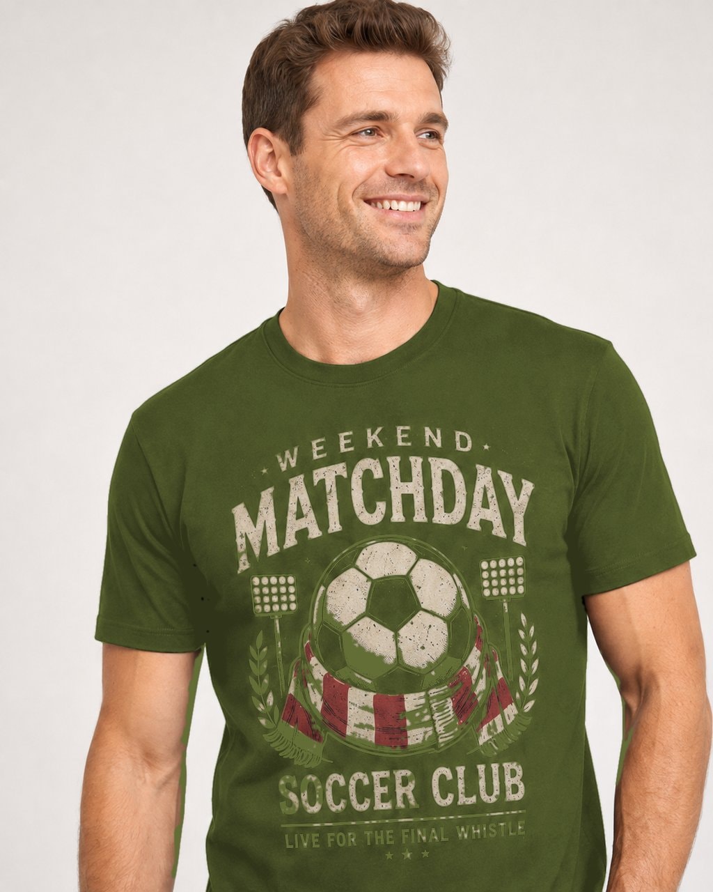 Weekend Matchday Soccer Club Men's T-Shirt-Charcoal-4