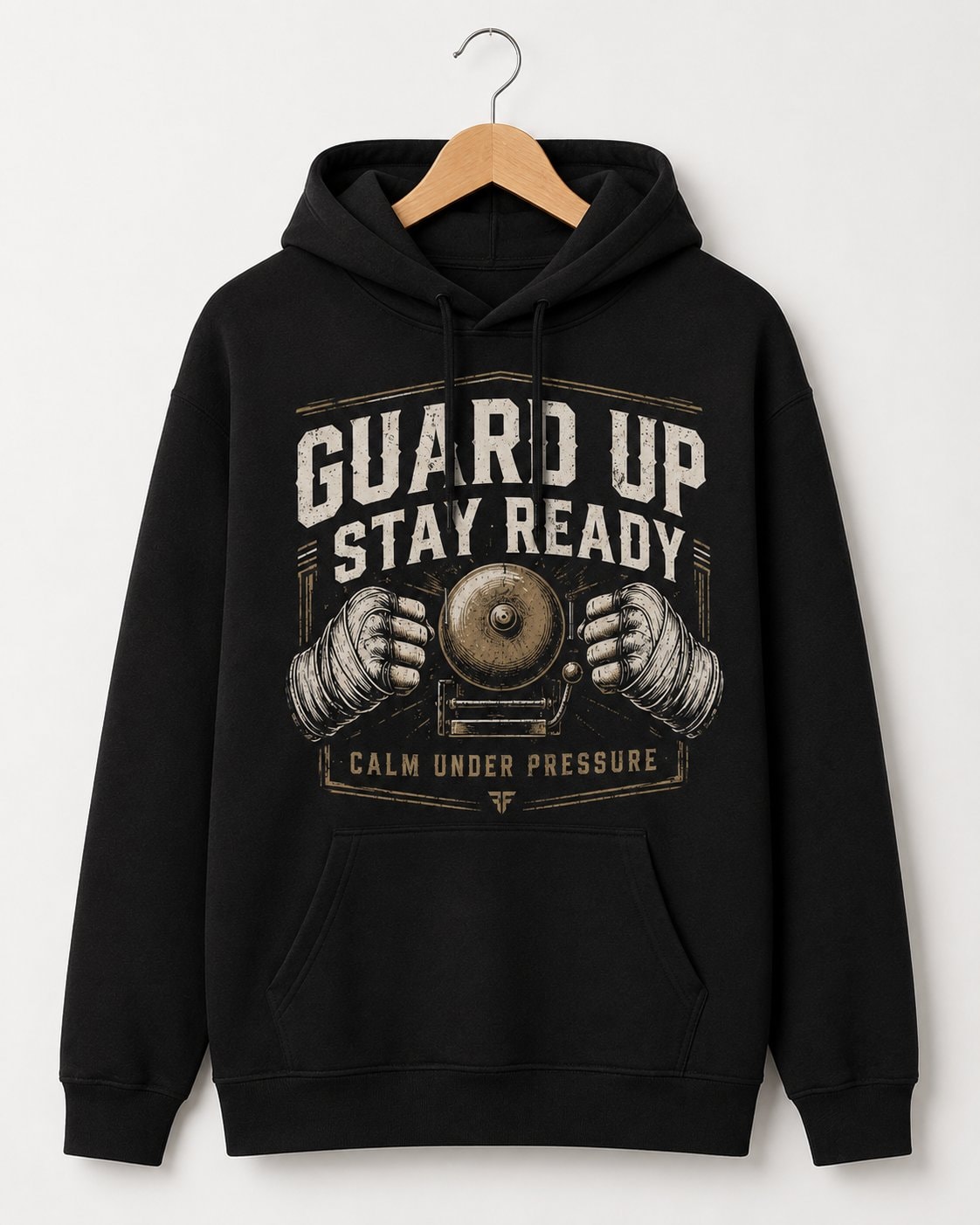 Guard Up Stay Ready Women's Hoodie-Black-3
