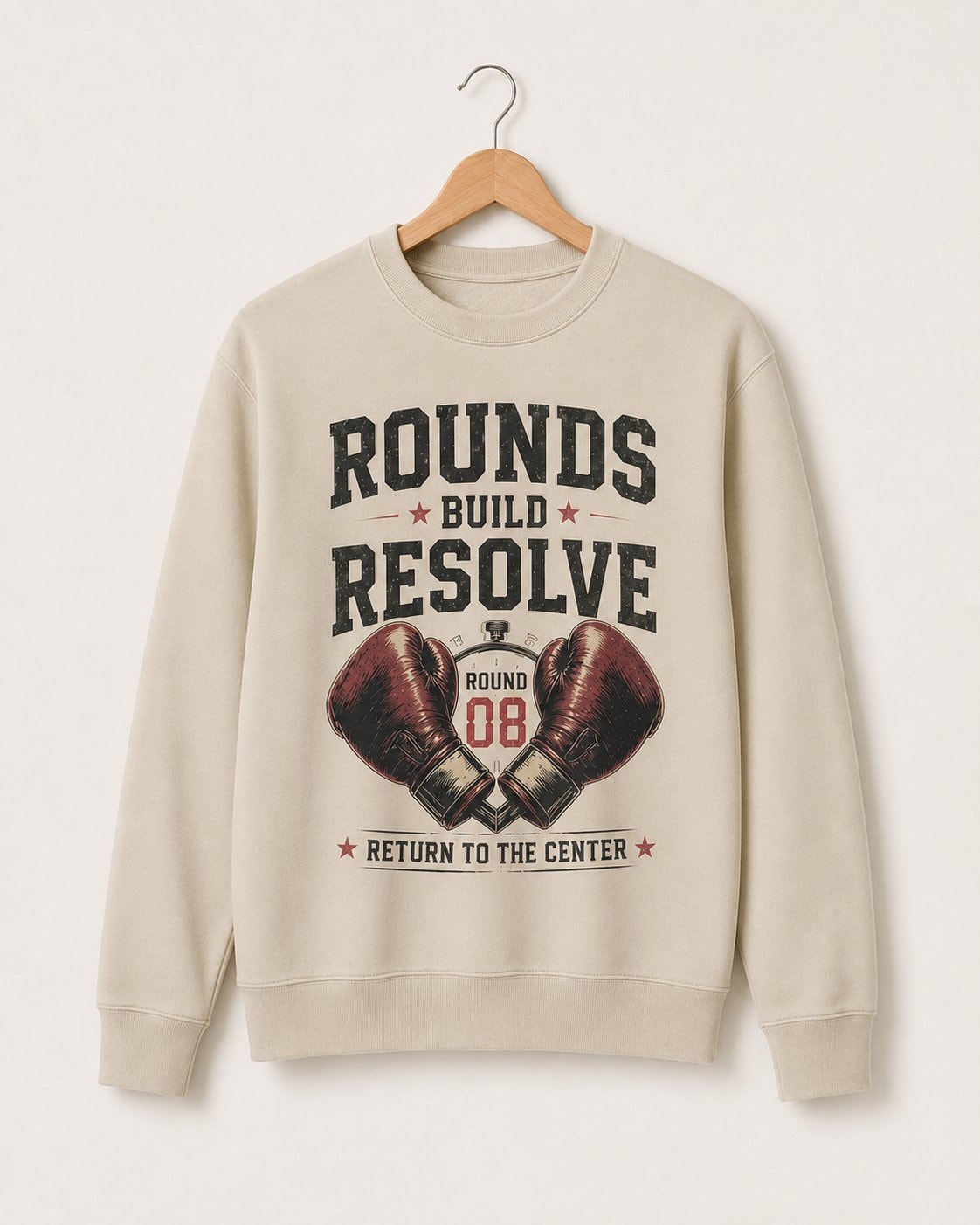 Rounds Build Resolve Men's Sweatshirt-Sand-3
