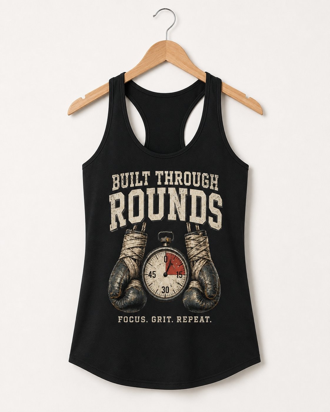 Built Through Rounds Women's Tank Top-Black-3